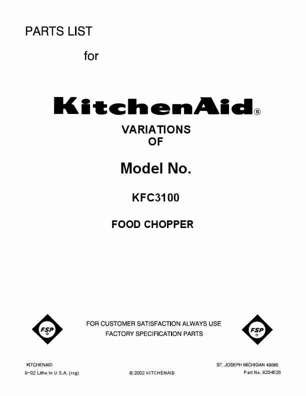 KitchenAid Food Processor KFC3100-page_pdf